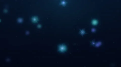 Particles Under Water Looping-Blue Video stock 68186755