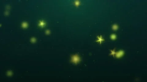 Particles Under Water Looping-Green Video stock 68186772
