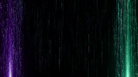 Particles violet green event game trailer titles cinematic stage background loop Stock Footage 140857683
