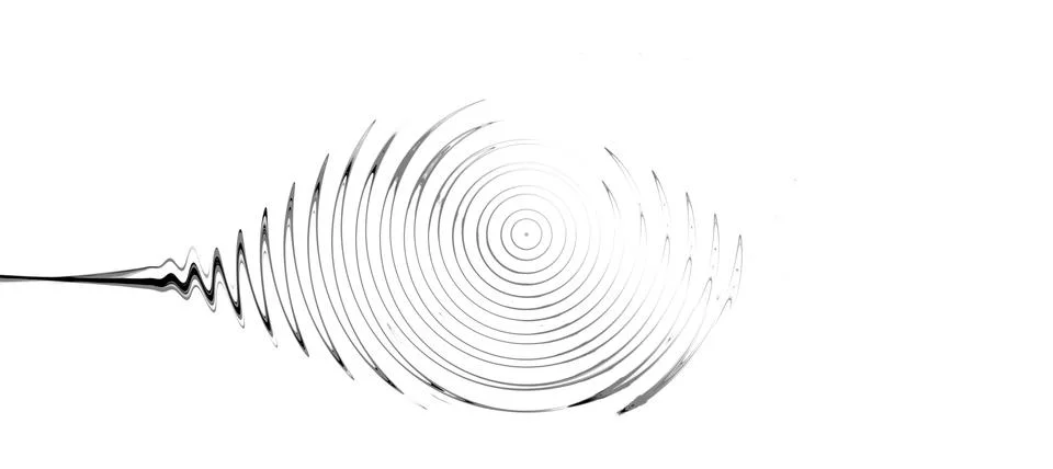 Particles Wave Circle Stock Illustration