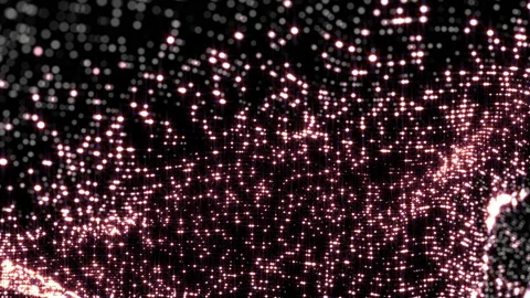 Particles wave glowing abstract background video Video stock 200928270