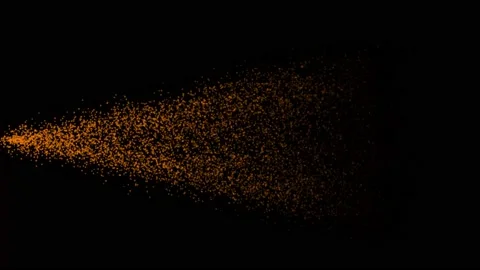 Particles wave with light motion abstract background. Video stock 219215797