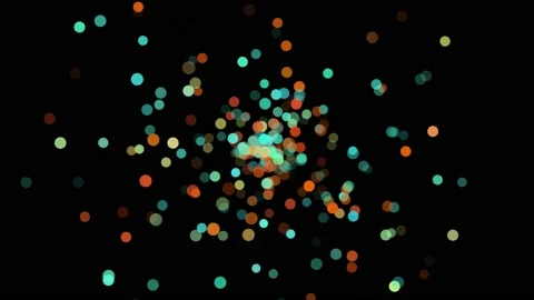 Particles wave with light motion abstract background. Video stock 219215829