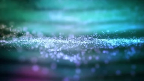 Particles Waves Background Video stock 76139063