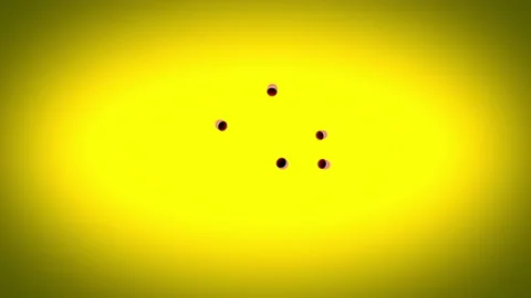 Particles on yellow background Stock Footage 90515024