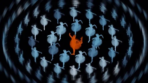 Particles_balerines Stock Footage 79266753