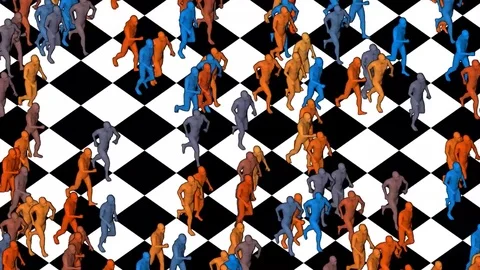 Particles_peoples Stock Footage 79215110