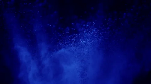 Particles/powder exploding against black background. Slow Motion. 動画素材 55535887