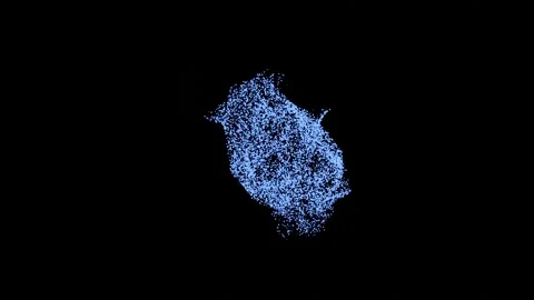 Particular animation, Waving Partices Background motion design. Video stock 137644457