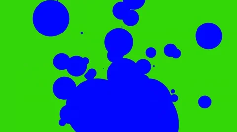 Particular circles moving green screen Stock Footage 43837058