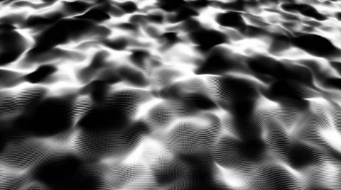 Particular Fractal White Vj Loop 01 Stock Footage 44915956
