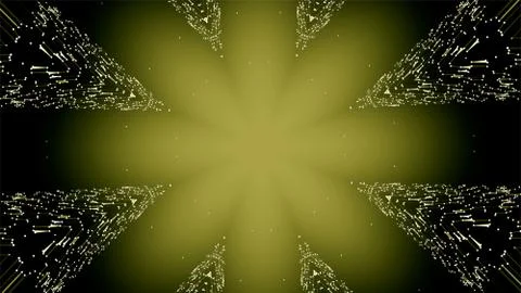 Particular performance background. Abstract yellow burning star beaming Illustrazione stock