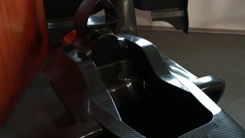 A particular type of cabin of a single-seater Stock Footage 168309375