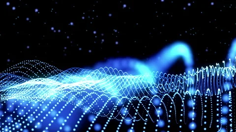 Particular waves motion background.4K video Stock-Footage 315001058