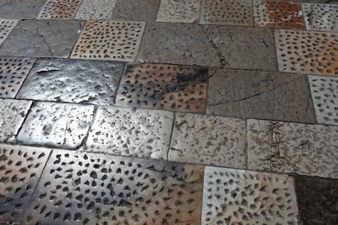 Particularly the pavement of the square of miracles Stock Photos