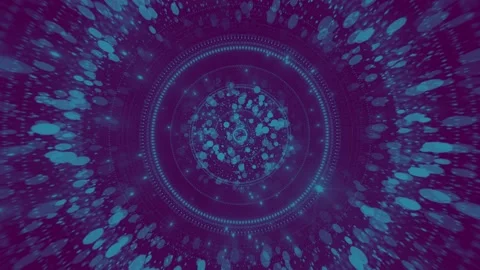 Particules circular purple Stock Footage 200926837