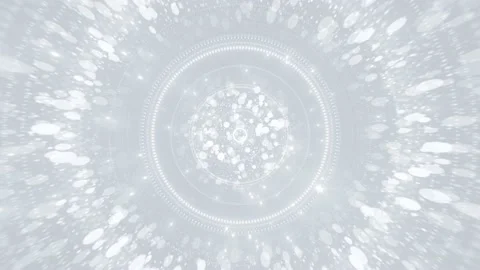 Particules circular white Stock Footage 200926804
