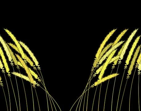 Parting grass Stock Illustration