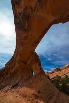 Partition arch devils garden Stock Photos