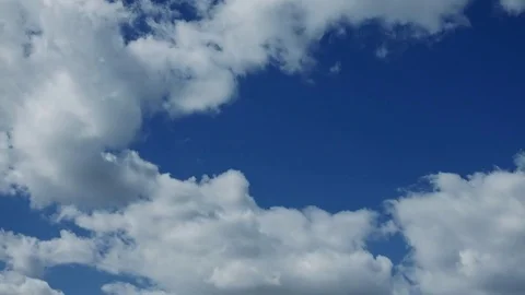 Partly cloudy and weather timelapse Stock Footage 73909010
