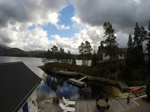 Partly Cloudy to Rain Stock Footage 71071003