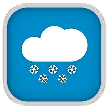 Partly to mainly cloudy with considerable amount of snow sign Stockillustratie