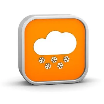 Partly to mainly cloudy with considerable amount of snow sign Stockillustratie