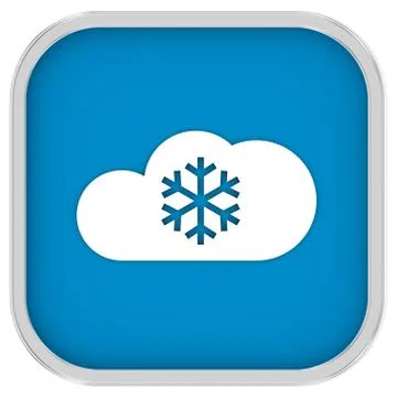 Partly to mainly cloudy with small amount of snow sign Illustrazione stock