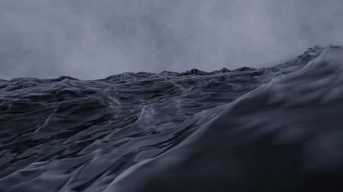 Partly submerged Shipping Container Stock Footage 198765261