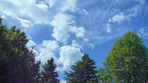 Partly Sunny Time Lapse Stock Footage 8988737