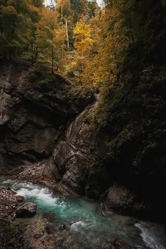 Partnachklamm in Spring Stock Photos
