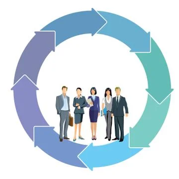 Partner cooperation concept Stock Illustration