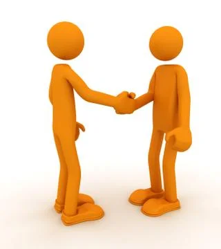 Partner handshake, confirmation of the agreement Stock Illustration