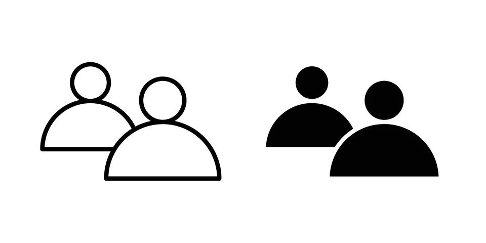 Partner icon Illustration Eps10 for web or app Stock Illustration