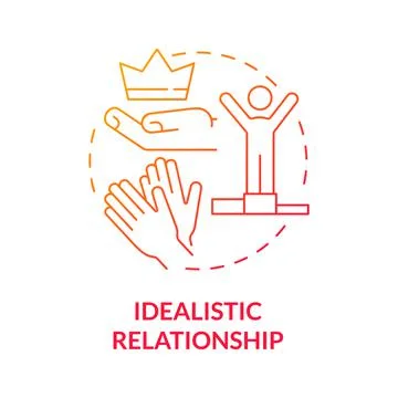 Partner idealizing concept icon Illustrazione stock