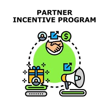 Partner incentive program fostering business growth and collaboration 스톡 일러스트