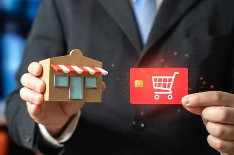 A partner loyalty program for in-store purchases. Linking customers to the st Stock Photos