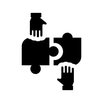 Partner, puzzle, teamwork icon. Stock Illustration