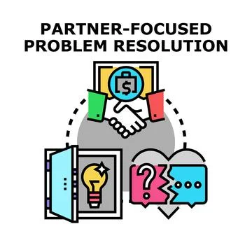 Partnering for business problem resolution and innovation Stock Illustration