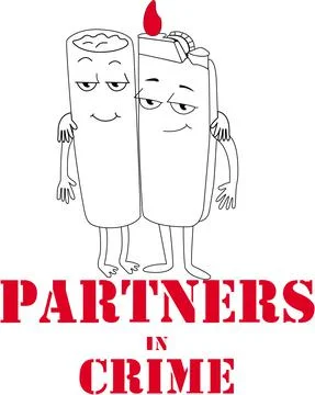 Partners in Crime Stock-Illustration