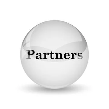 Partners icon. Internet button on white background. Stock Illustration