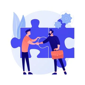 Partnership and collaboration vector concept metaphor Stock Illustration
