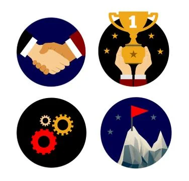 Partnership and cooperation concepts Stock Illustration