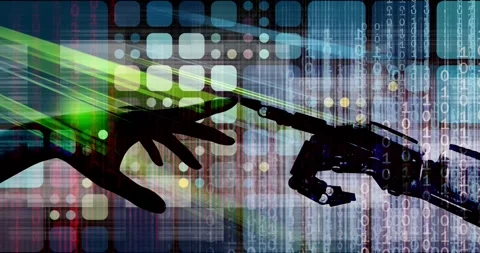 Partnership Between Humans And Artificial Intelligence For Innovation Progress Stock Footage 336703761