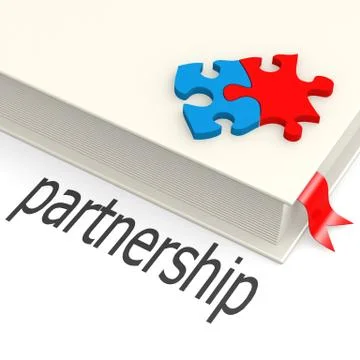 Partnership book Stock Illustration