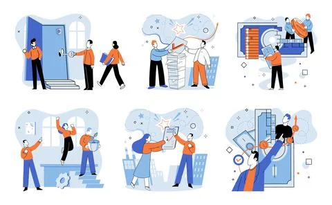 Partnership. Collaborative discussions lead to innovative strategies Illustrazione stock