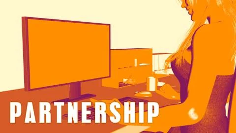 Partnership Concept Course Stock Illustration