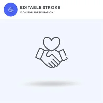 Partnership Handshake icon vector, filled flat sign, solid pictogram isolated on Stockillustratie