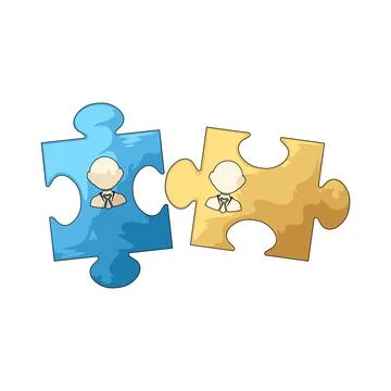 Partnership illustration Stock Illustration