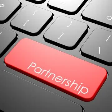 Partnership keyboard Stock Illustration